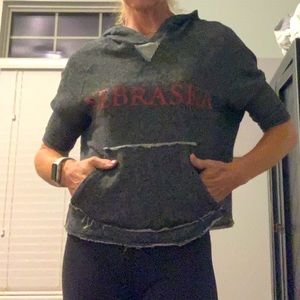 EUC Nebraska Huskers hoodie. Purchased with “worn”  look.